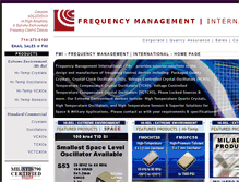 Tablet Screenshot of frequencymanagement.com